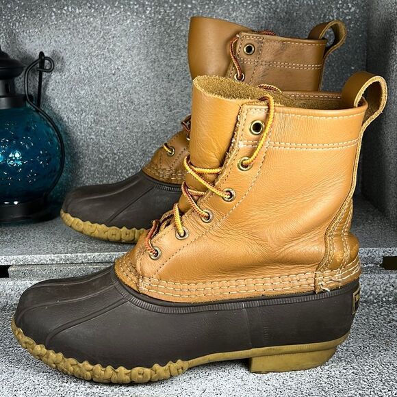 L.L. Bean Bean Boots Rubber Outdoor Rain Yard Boots Shoes Size 7 - Picture 1 of 7